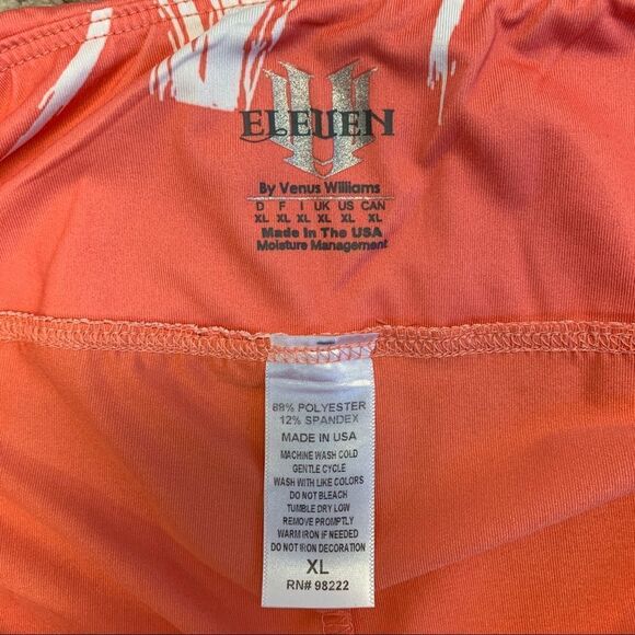 Eleven By Venus Williams coral peach pink white swirl print tennis golf skirt XL - Picture 6 of 9